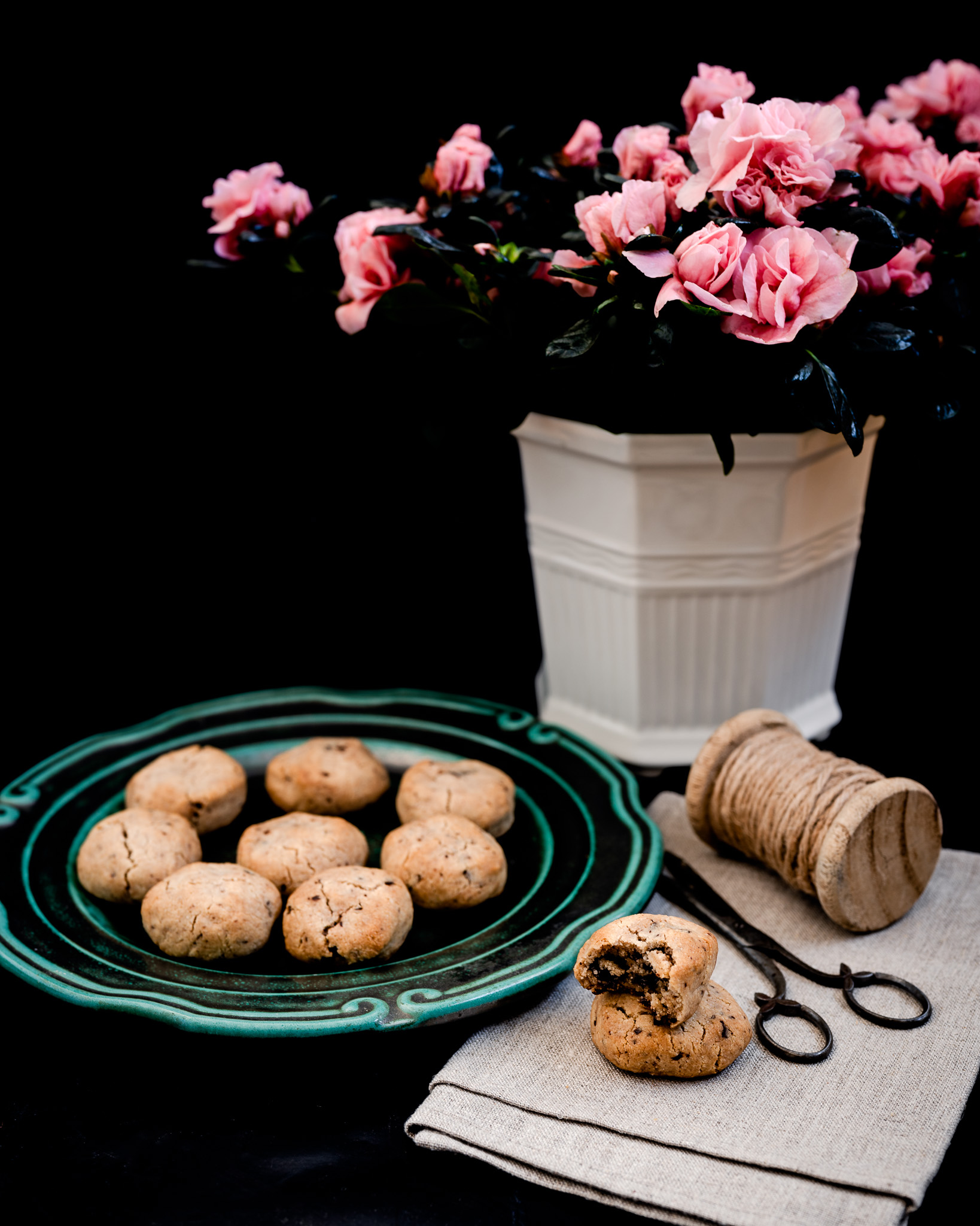 mandel- och chokladkakor