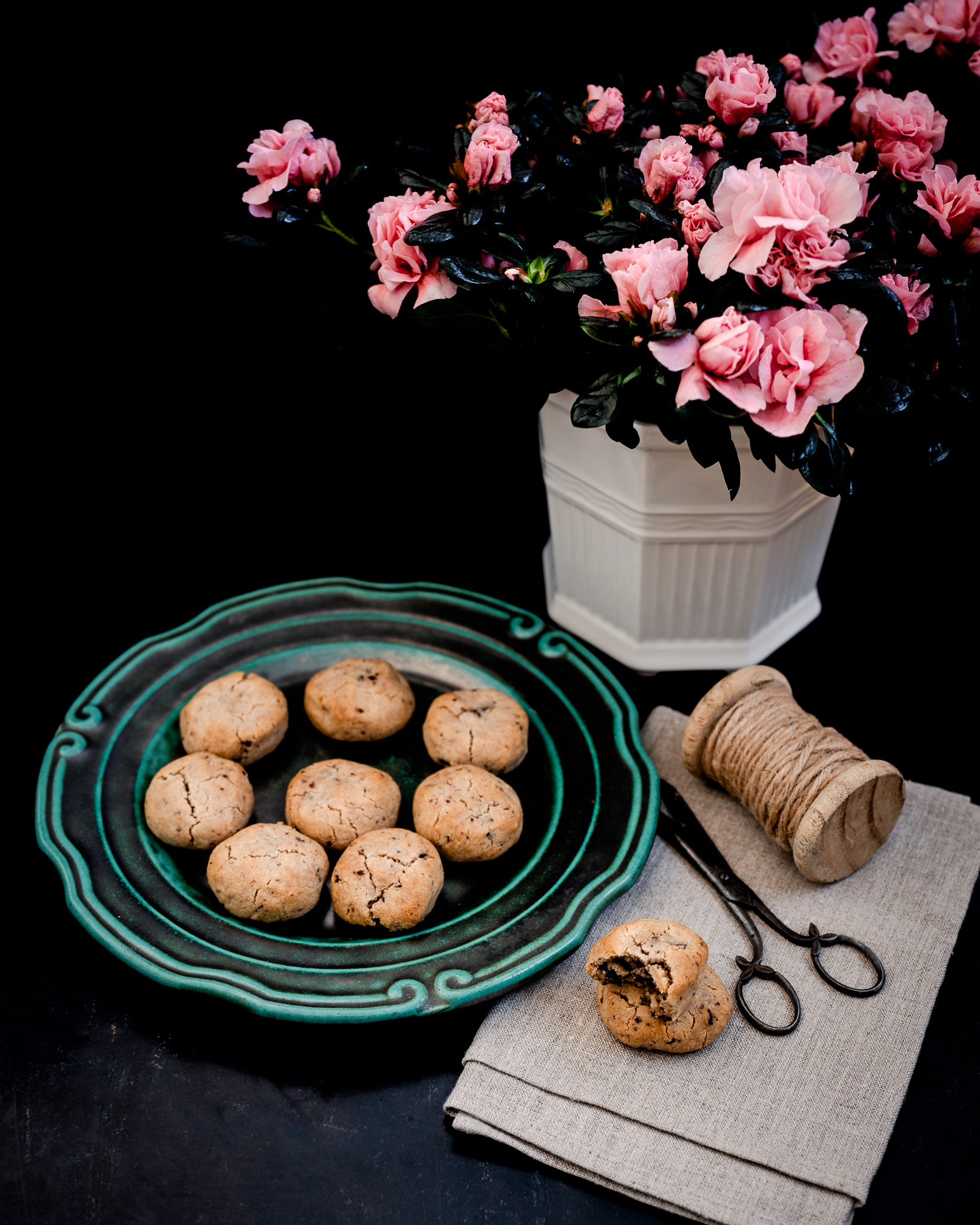 mandel- och chokladkakor