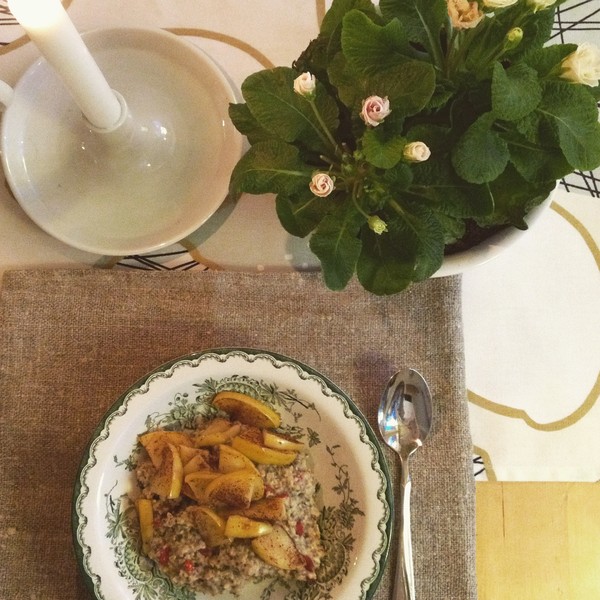 havregrynsgröt med chia