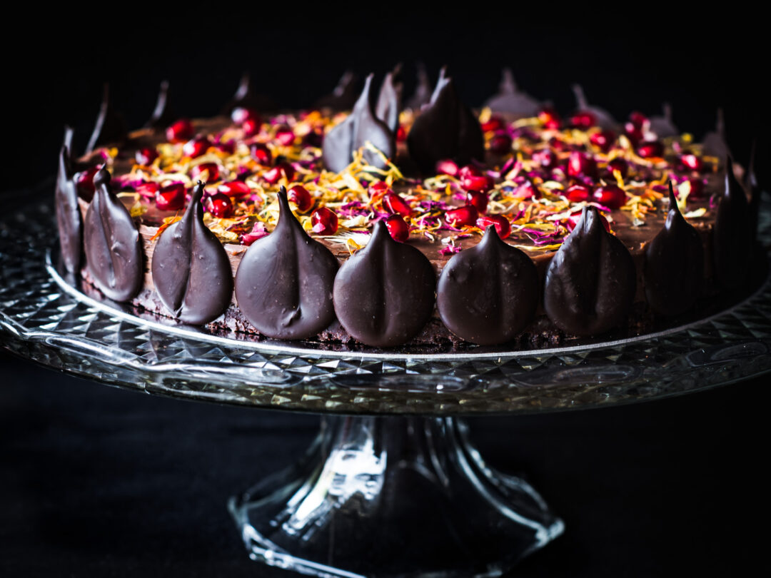chokladganachetårta