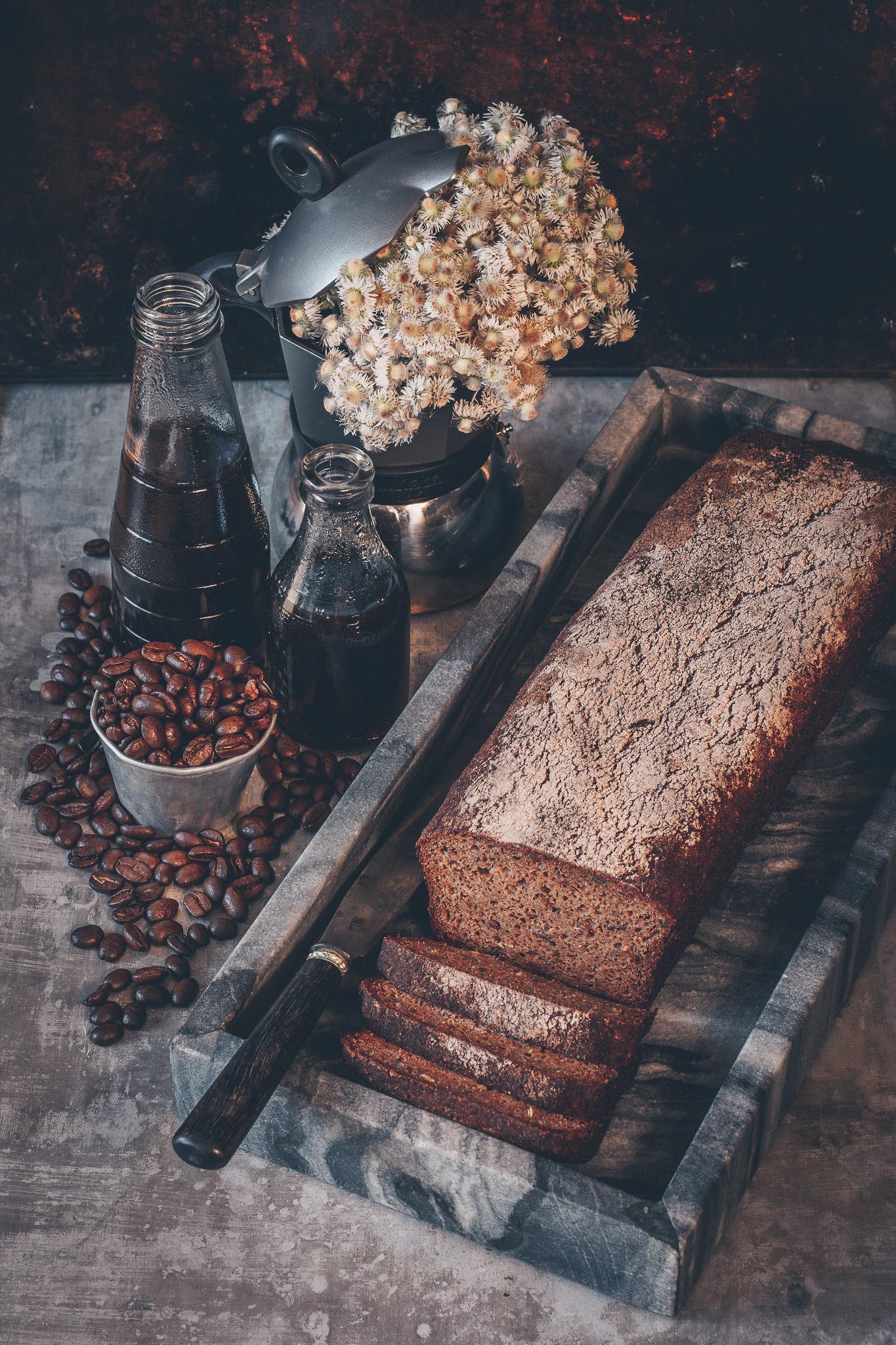 glutenfri kavring med smak av kaffe