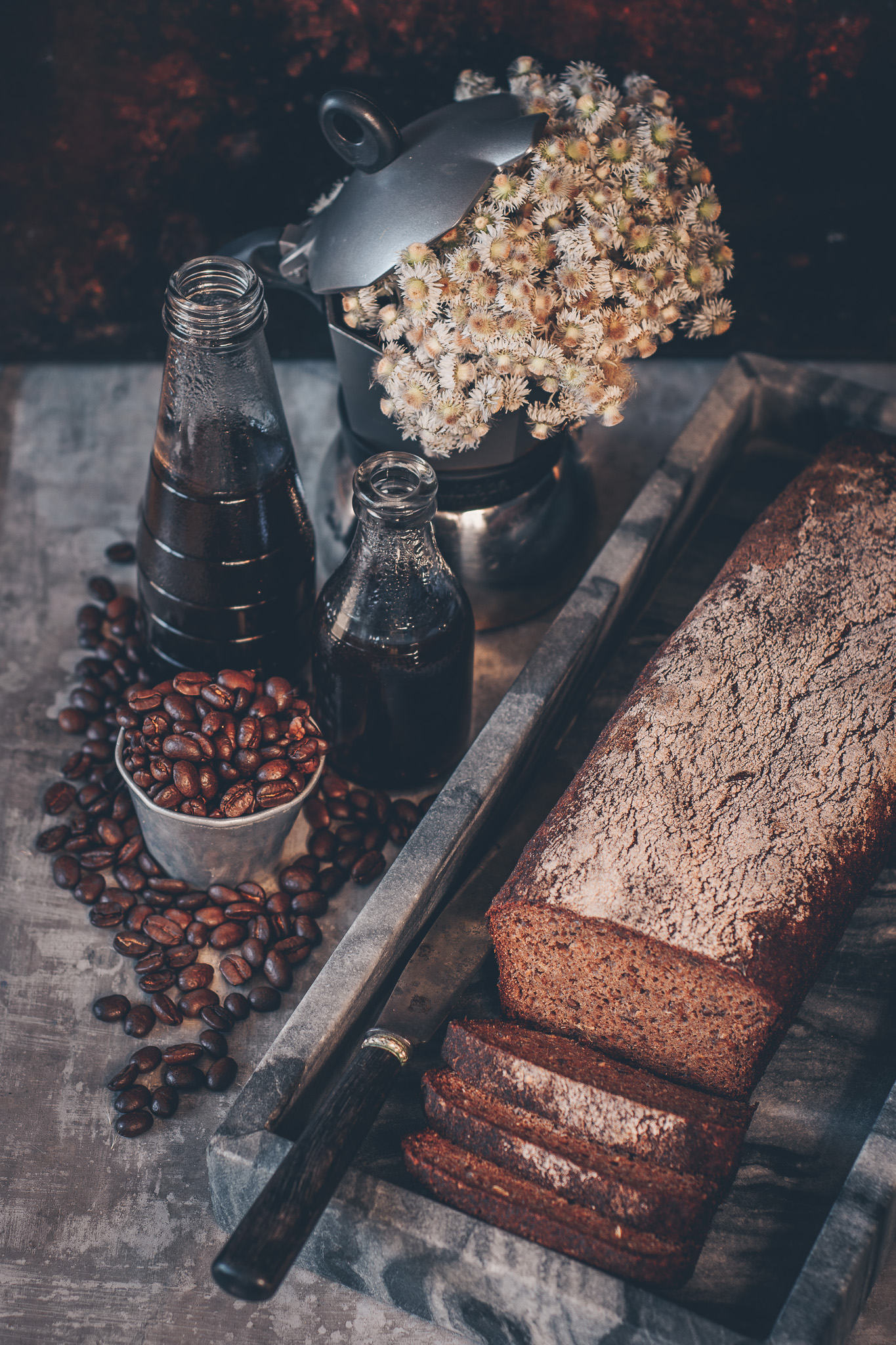 glutenfri kavring med smak av kaffe