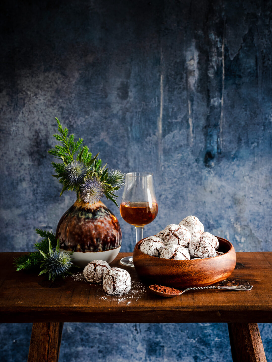 mandelkakor med choklad och whisky